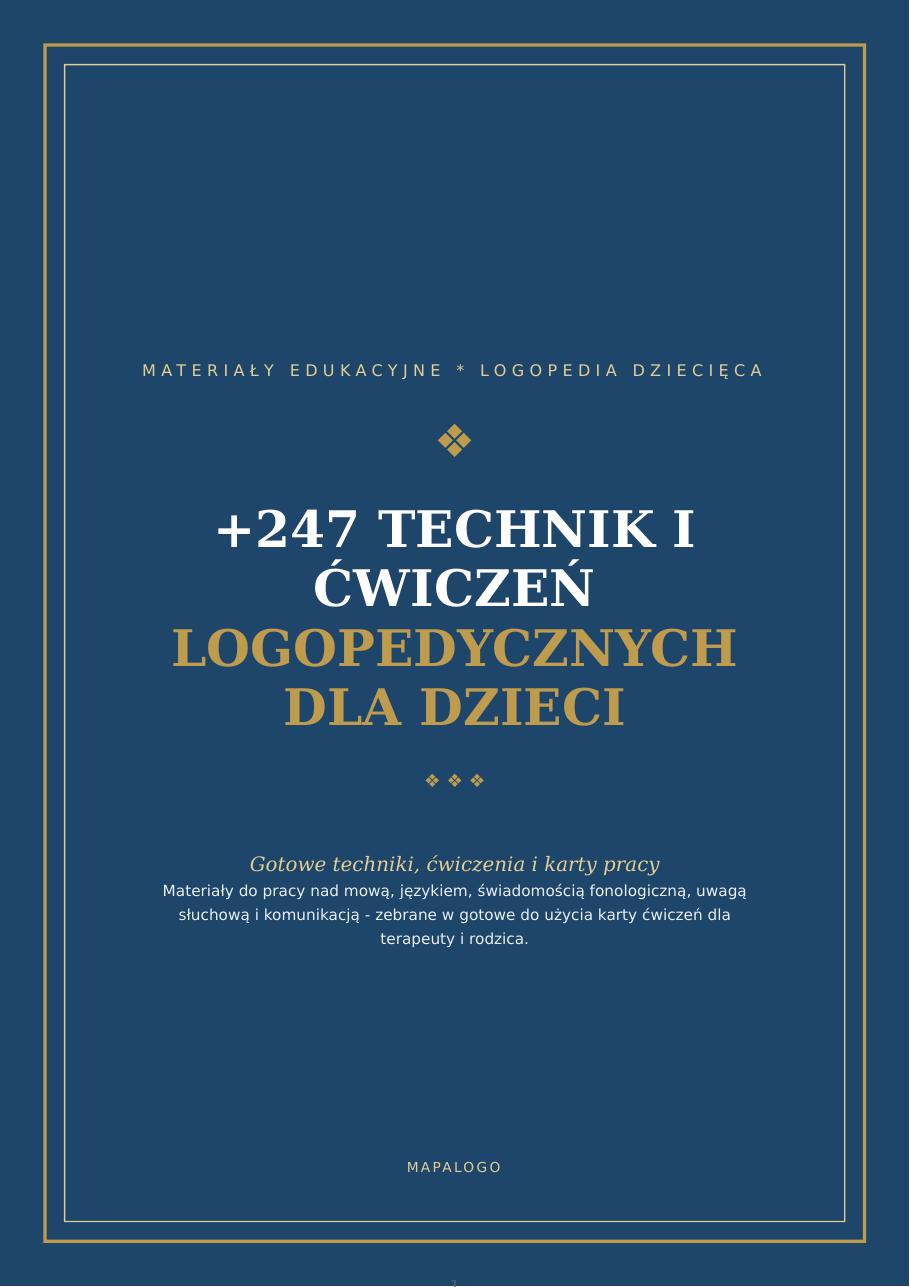 Okładka: +247 Technik i Ćwiczeń Logopedycznych dla Dzieci